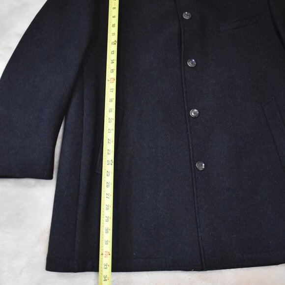 Kroon Wool Cashmere Coat Men's Sz Large Button Up Long Dress Suit Jacket - Picture 5 of 14